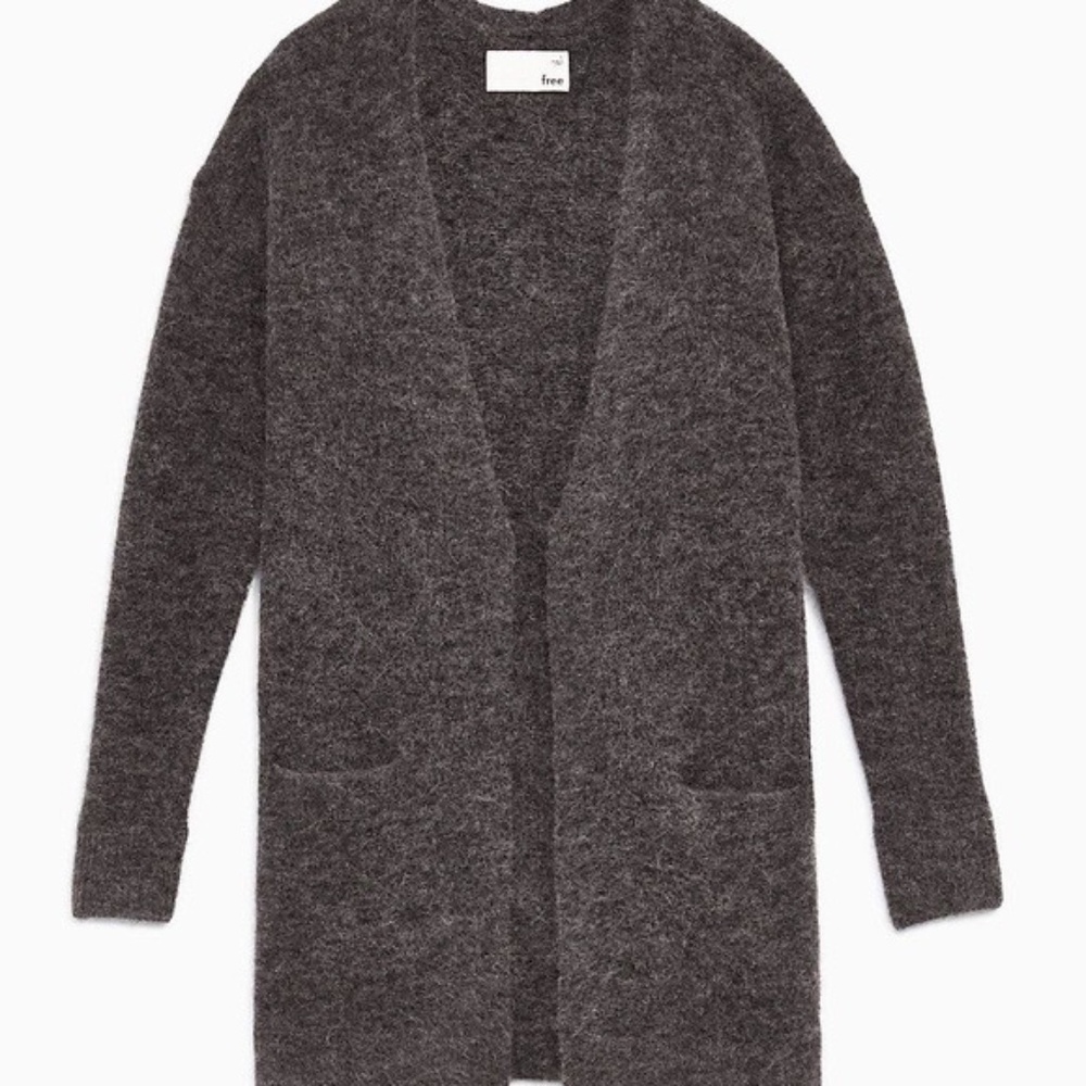 Wilfred Free Gray Sweater Open-front Cardigan Size Small (Flash Sale)